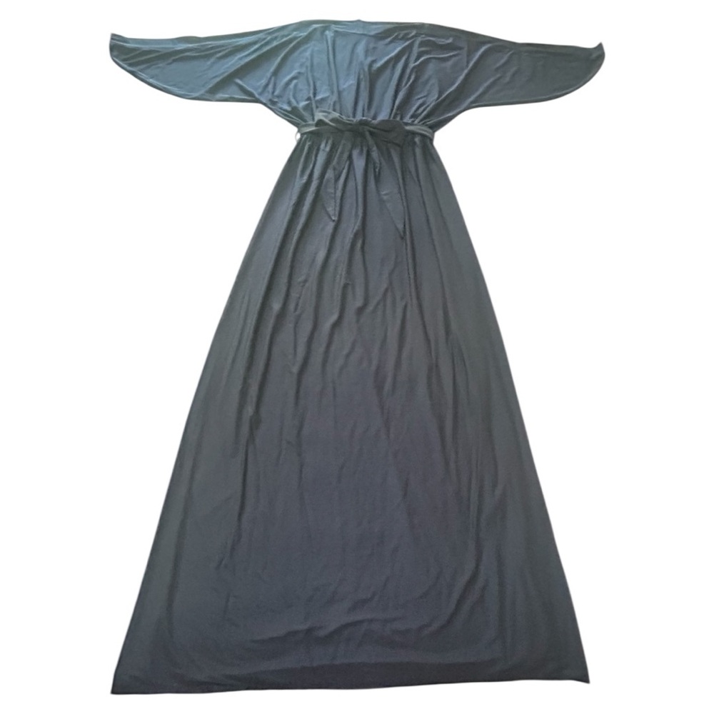Koh Koh Navy Blue Maxi Dress with belt
